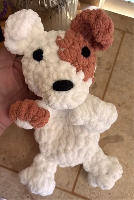 Made to order Crocheted Puppy Snuggler   Baby Shower Gift - Dog Lovers - Neutral