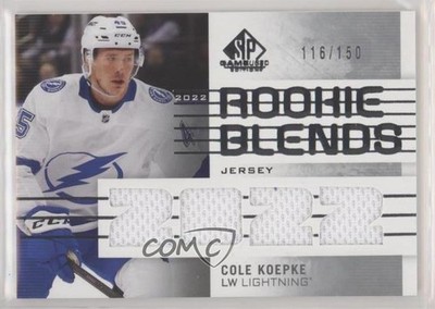 2022-23 Upper Deck SP Game Used Rookie Blends Jersey 116/150 Cole Koepke RC 0ol8
