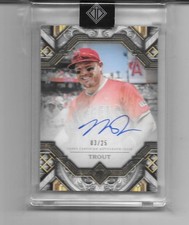 2025 TRANSCENDENT MIKE TROUT AUTO ON CARD AUTOGRAPH # 3/25 ANGELS