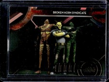 2018 Topps Star Wars: Galactic Files Broken Horn Syndicate Sinister   Gold #/10