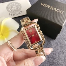 Versace Quartz Watch-Alloy wristband- Dial small Square 29mm with box (Free Tax）