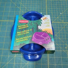 VTG NEW Rare Rubbermaid Divided Kids Plate/Bowl Hippo Baby Items
