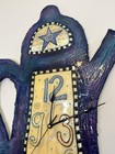 Tea Pot Wall Clock Vintage Large L Jacque Handmade Plaster-Resin L - Signed 1998 — photo 4