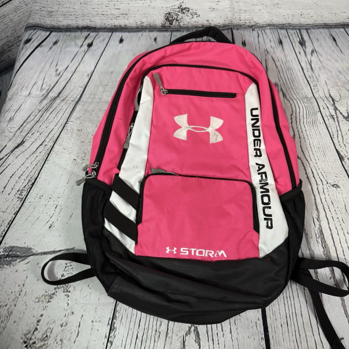 Under Armour Colorful Backpack Under Armour Hustle Sport Backpack (Misty Purple/White  main image 4