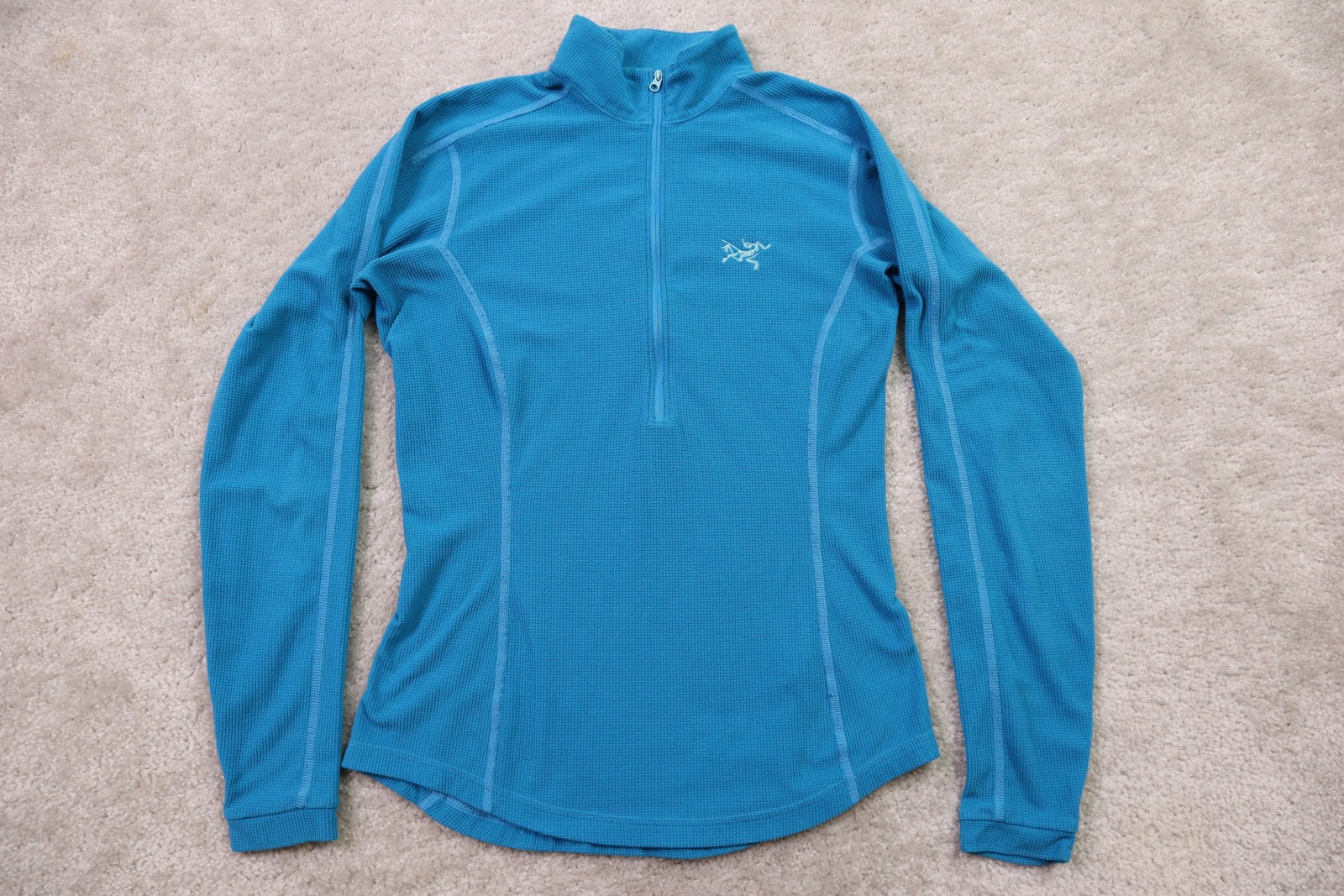 Arc'teryx Maglione Donna Medium Delta LT Polartec Pile Mezza Zip Escursionismo