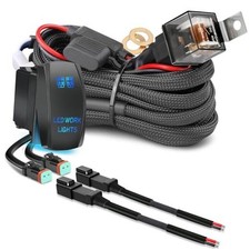 DT Wiring Harness 2 Lead, Nirider 12V Rocker Switch Relay Fuse Deutsch DT-2 Lead