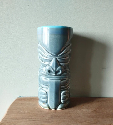 Seltener ''Herr Tonga Tongue' Sammlerstück Keramik Tiki Cocktail Becher Mid Century Modern