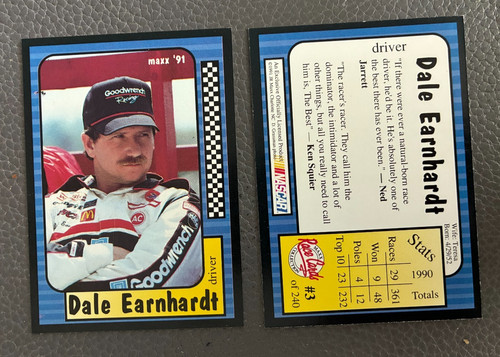 Dale Earnhardt #3 1991 Maxx card