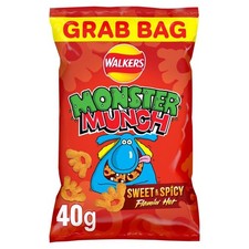 Walkers Monster Munch Sweet Spicy Bag 35 x 40g Bags