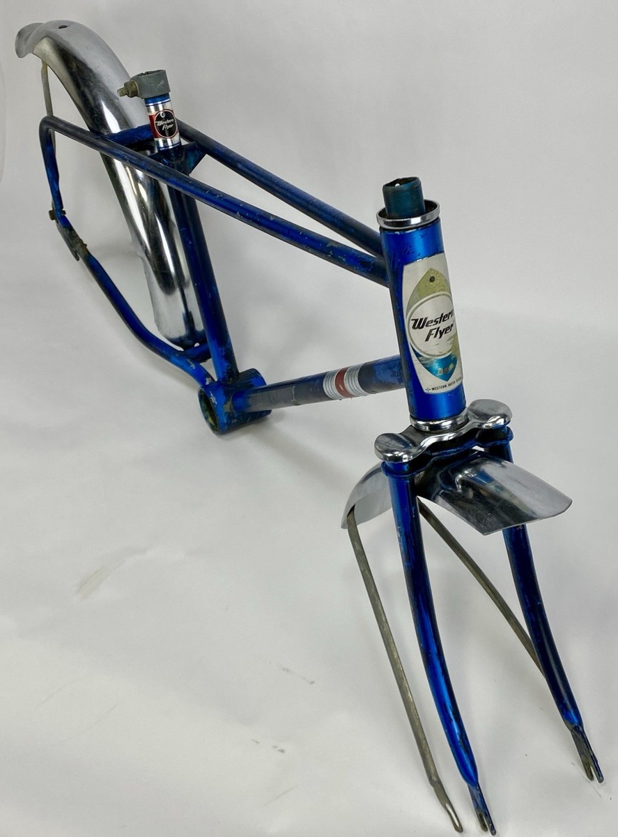1968 Western Flyer Frameset + Extras Banana Seat Muscle Bike