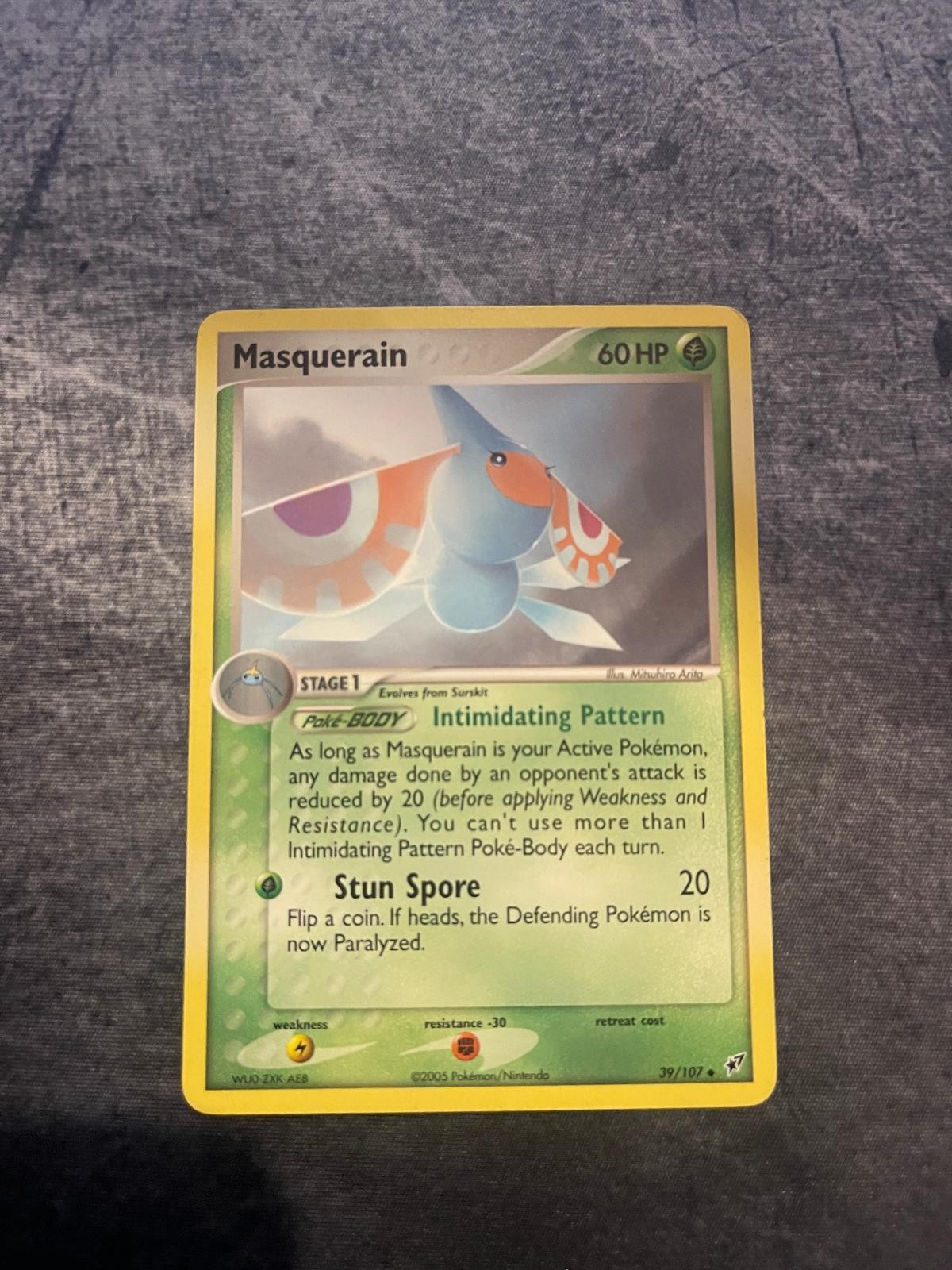 Masquerain 39/107 Uncommon Deoxys Pokemon NM
