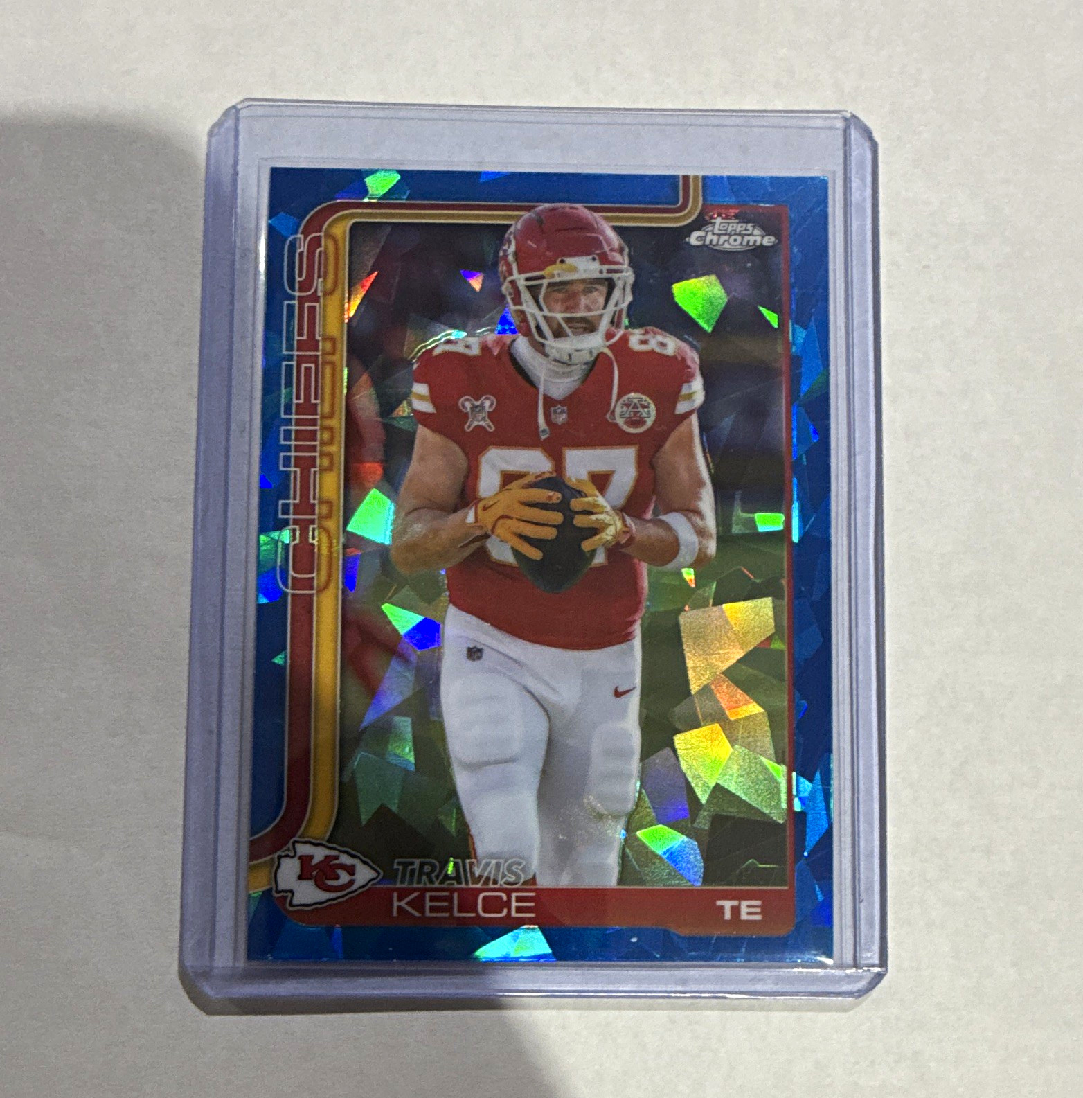 2025 Topps Chrome Sapphire Football NFL Travis Kelce  #150 Chiefs