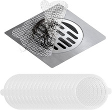 35 Pack Disposable Floor Drain Stickers, Hair Drain Stickers Disposable Shower D