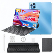 10 inch Android 12 Tablet 8GB RAM 256GB ROM Dual Camera IPS HD Screen 5G WiFi-5