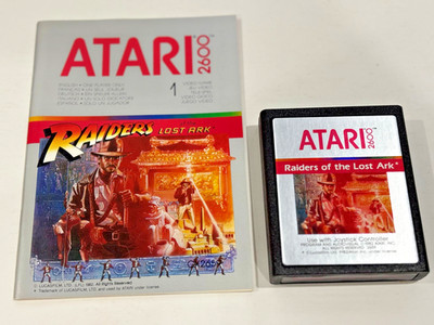 Atari 2600 - Raiders of The Lost Ark (2659 - 1982) with Manual - Tested!