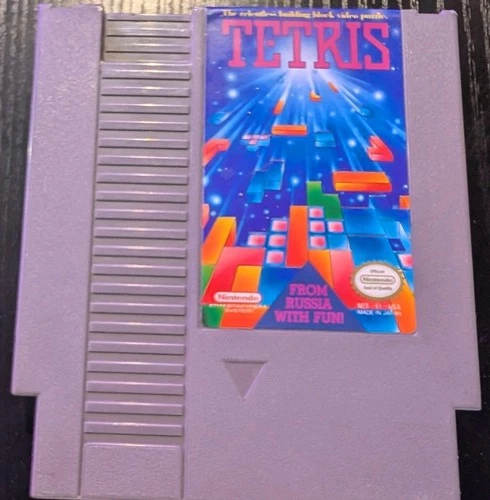 Nintendo NES Tetris Game with Manual And Sleeve Amazing Condition 1989 Vintage