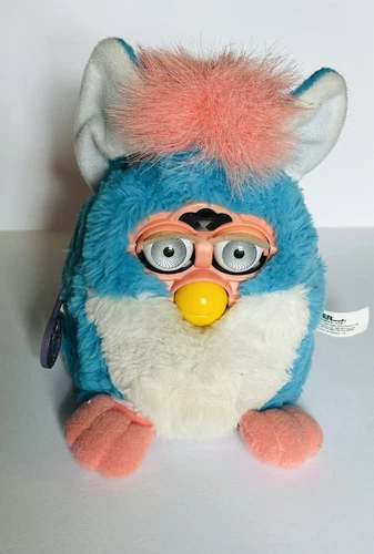 Vintage Furby Baby 1999 Model 70-940 Tiger Electronics Blue & Pink WORKS WELL