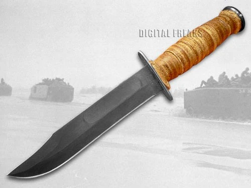 Cuchillo Case xx U.S. Marines USMC hoja fija cuero ranurado acero al carbono 00334 Foto 2 de 4