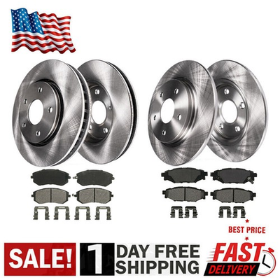 #ad For Subaru Forester Legacy Outback Impreza Front amp; Rear Disc Rotors Brake Pads $128.75