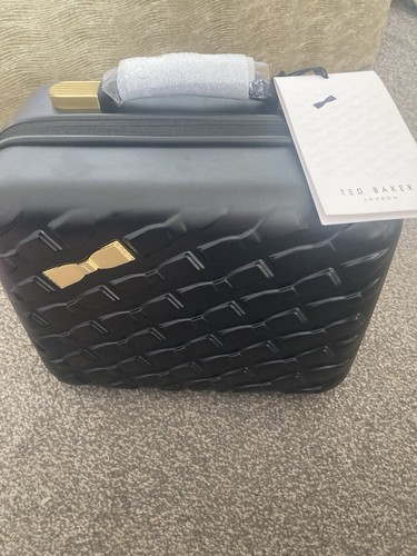 Black Ted Baker Hand Luggage Case With Carry Strap - Picture 1 of 10