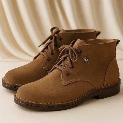 Finn Comfort Tan Nubuck Desert Boots Women s 9 Granola Girl CabinCore Style