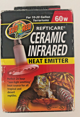 ZooMed 60w Repticare Ceramic Infrared Heat Emitter #CE-60 Brand new