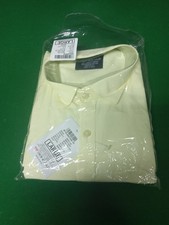 Oxford Long Slv Button Down Collar Dress Shirt Yellow NEW Retail Tag 30 Cotton