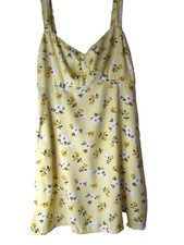 Old Navy Sundress Yellow Size Small Dress Floral Pattern