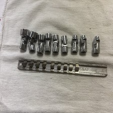 Snap On 9 Pc Sae 14 Drive Universal Swivel Socket Set 316 - 12 12pt Tmu Snap On 9 Pc Sae 14 Drive Universal Swivel Socket Set 316 - 12 12pt Tmu