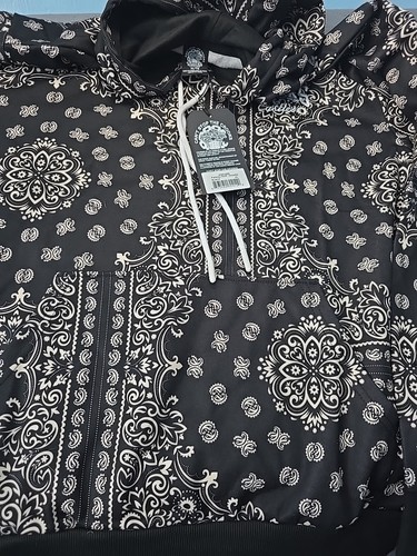 Crooks and Castles Herren Sweatshirt Bandana Print Hoodie - XL - Neu mit Etikett