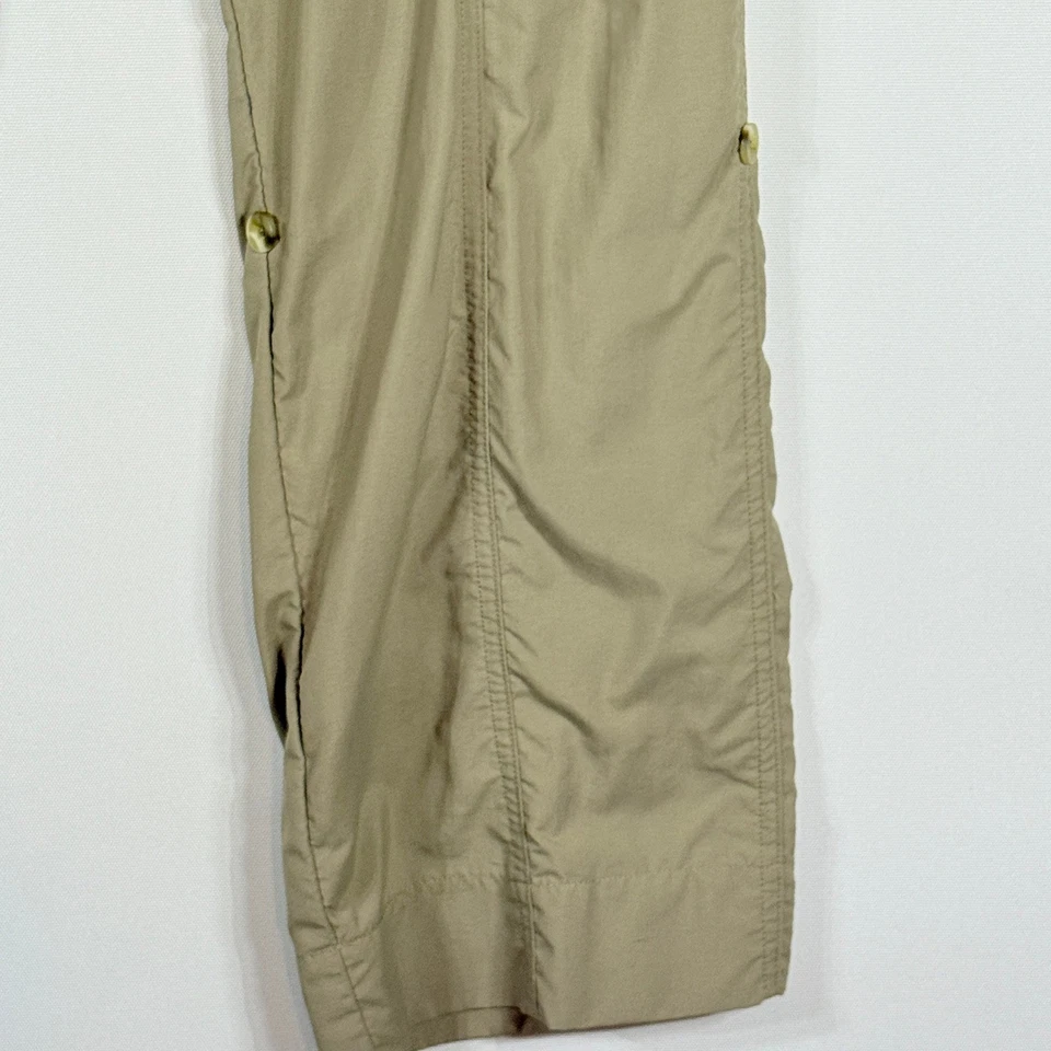 Magellan's Travel Gear Womens 14 Khaki Nylon Cargo Pants Convertible Outdoors - Image 4 of 4