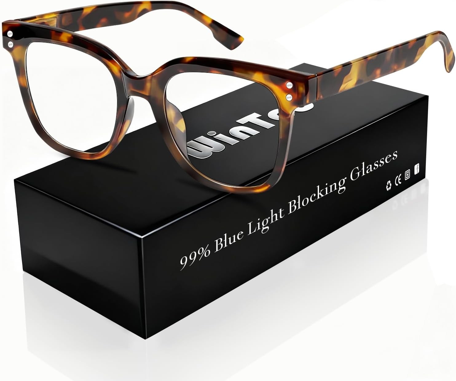 Blue Light Glasses for Woman Men Oversized Blue Light Blocking Glasses Anti Eyes-image