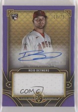 2022 Triple Threads Single Jumbo Relics Amethyst 10/75 Reid Detmers Auto nd3