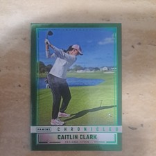 2025 Panini Caitlin Clark Chronicled #95  Green Foil Rare! 