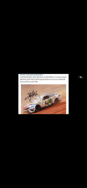 Kyle Busch Signed #18 Bristol Dirt Race Win NASCAR Original Photo