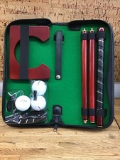 Travel Golf Putting Set Collapsible Putter Case Kit - 3 TITLEIST BALLS - Mm2