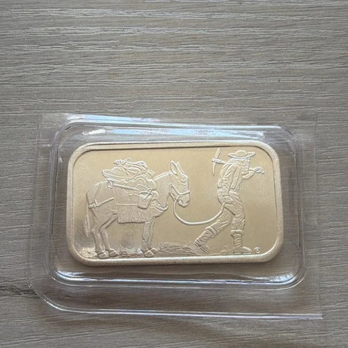 Vintage encapsulated SilverTowne 1oz .999 Fine Silver Bar Winchester Indiana