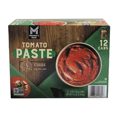Member's Mark Tomato Paste 6 oz Cans - 12 Pack | Rich Flavor Pantry