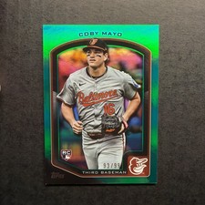 2025 Topps Flagship Collection 2 #47 Coby Mayo Green Foil /99 Baltimore Orioles