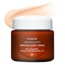 P.CALM Retinolagen Ampoule Shot Cream - Retinol & Vegan Hydrolyzed Collagen & Ba