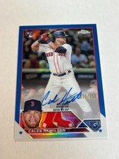 2023 Topps Chrome Caleb Hamilton 15/150 Blue Refractor Rookie Auto Red Sox SP 