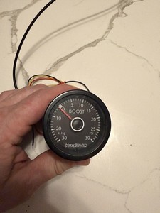 New South Performance - Color Match Boost Gauge - White - 52mm - GAU009