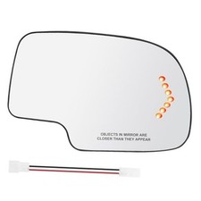 Passenger Side Mirror Glass with Turn Signal Replacement Right Passenger Side 