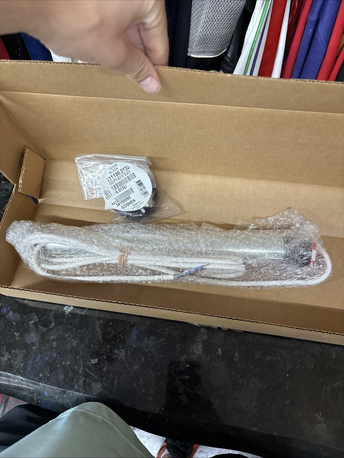 Dometic 3311186.013U Oasis Door Awning Replacement Drive Assembly Black NOB