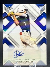 Derek Curiel 2023 Leaf Perfect Game Blue Shimmer Auto /1 #AU-DC1