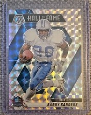 2025 Panini Mosaic - Hall of Fame Barry Sanders #291 Mosaic Prizm