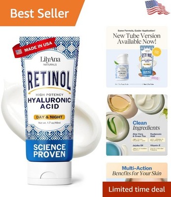 Unscented Retinol Moisturizer for Sensitive Skin - Firming Night Cream 1.7 Oz