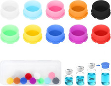 10Pcs Silicone Peptide Vial Caps, 3Ml Glass Vial Protective Covers Leakproof P