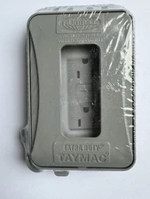 TayMac Single-Gang Mount 16-in-1 Flat Weatherproof Nonmetallic Gray, ML500G