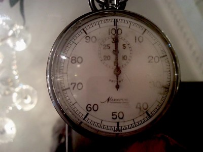 VINTAGE 1930s ''MINERVA''SWISS CHRONOGRAPH 1/100s Sec Timer Perfect Running Cond  